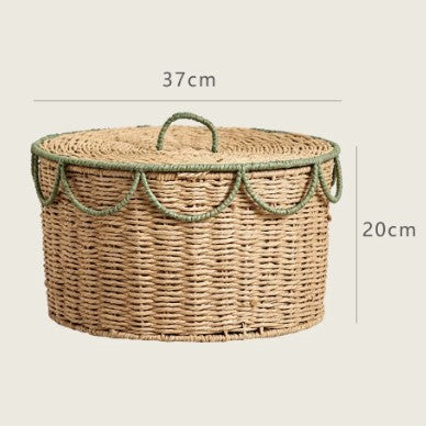 Handcrafted Vintage-Style Storage Basket Kalsten