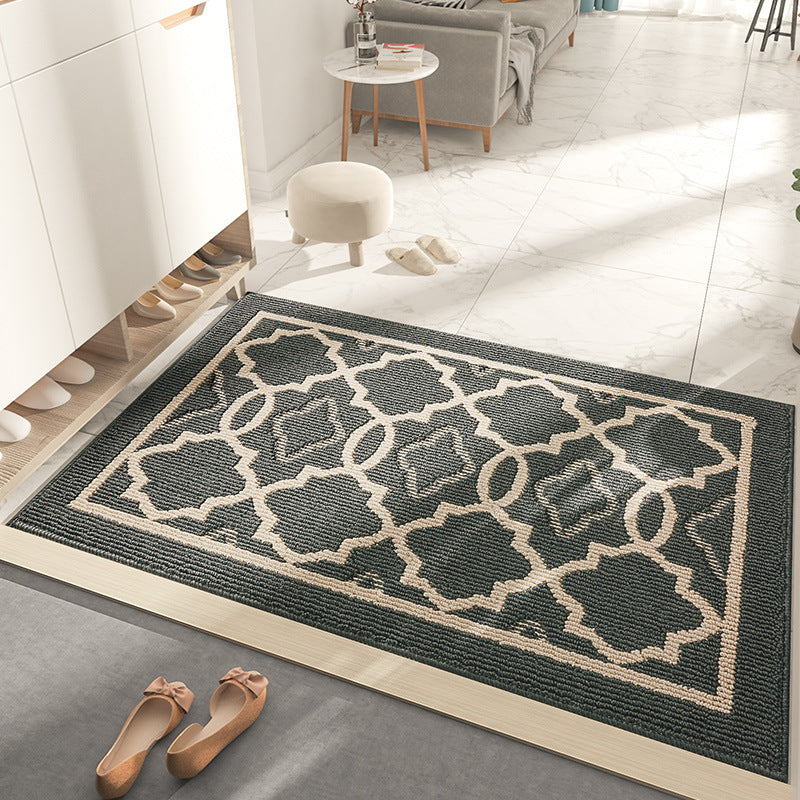Textured Geometric Pattern Area Rug