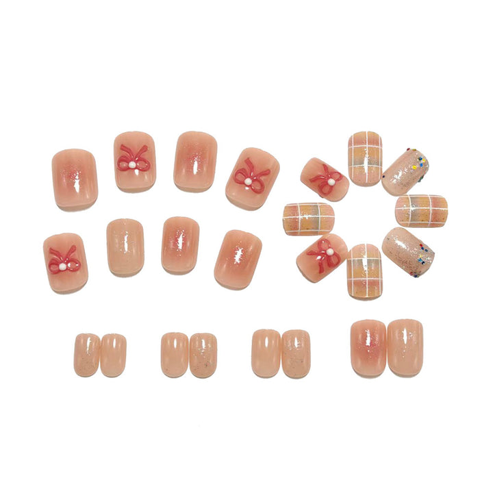 Creative nail art set with glitter and floral applications Kalsten