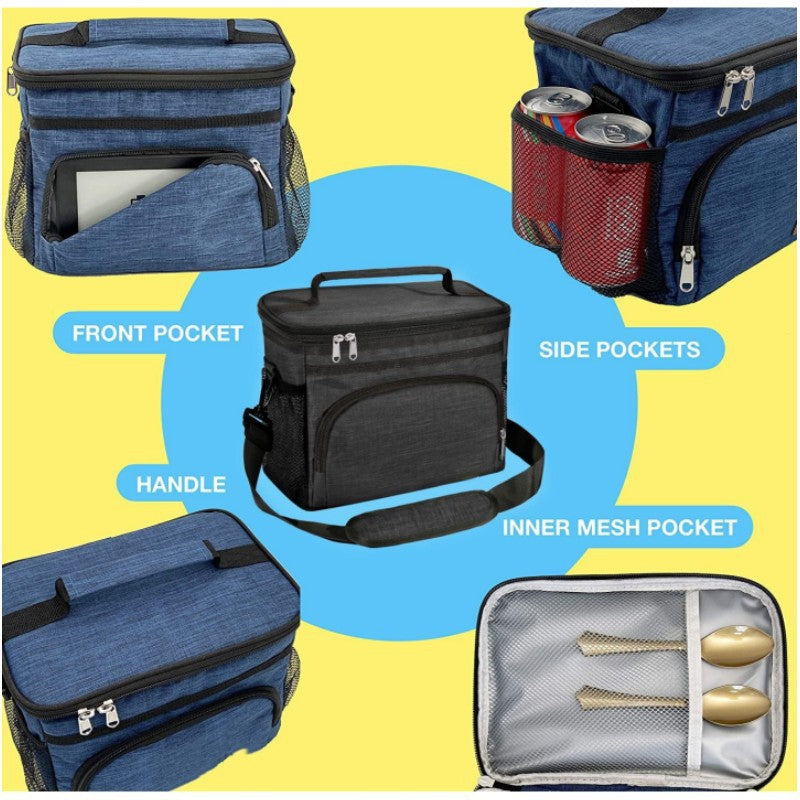 Cooler bag with multiple compartments and durable carrying handle Kalsten