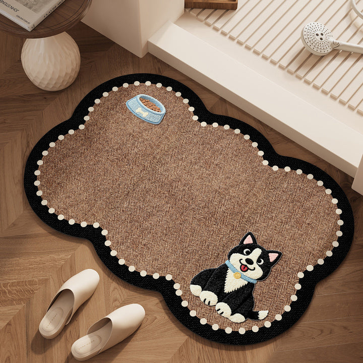 Cute Teddy Bear Shaped Area Rug