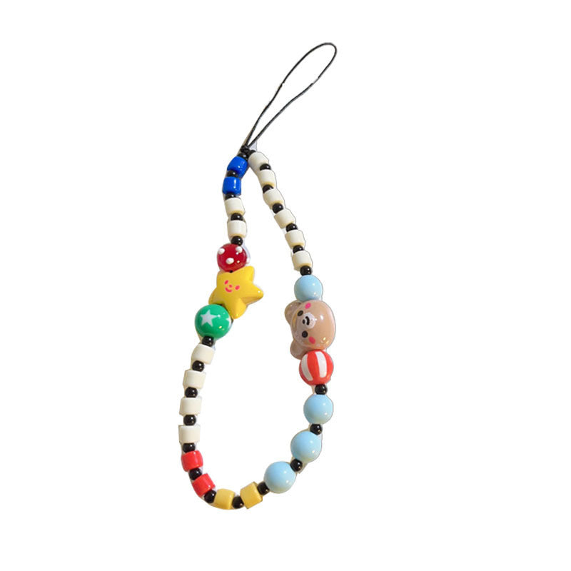 Playful Themed Beaded Phone Charm Kalsten