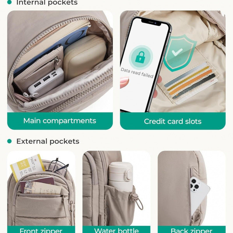 Practical sling bag with multiple compartments Kalsten