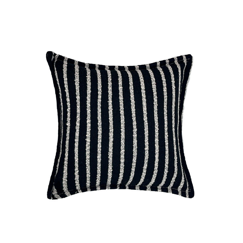 Rectangular decorative cushion with bouclé tweed structure Kalsten