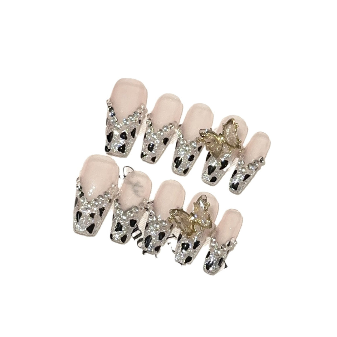Glamorous Butterfly-Embellished Nail Art Set