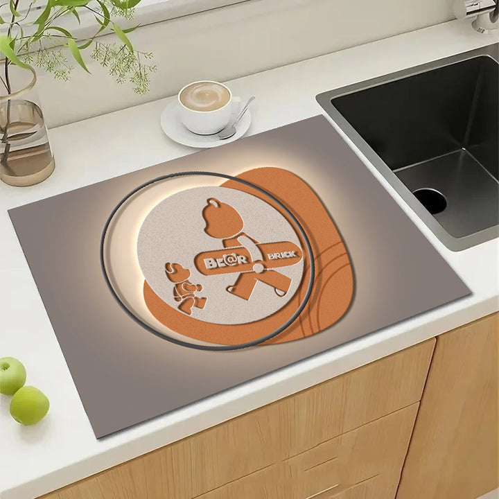 Cute Cartoon Character Kitchen Mat Kalsten