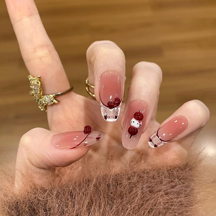 Artificial nails with playful Hello Kitty design Kalsten