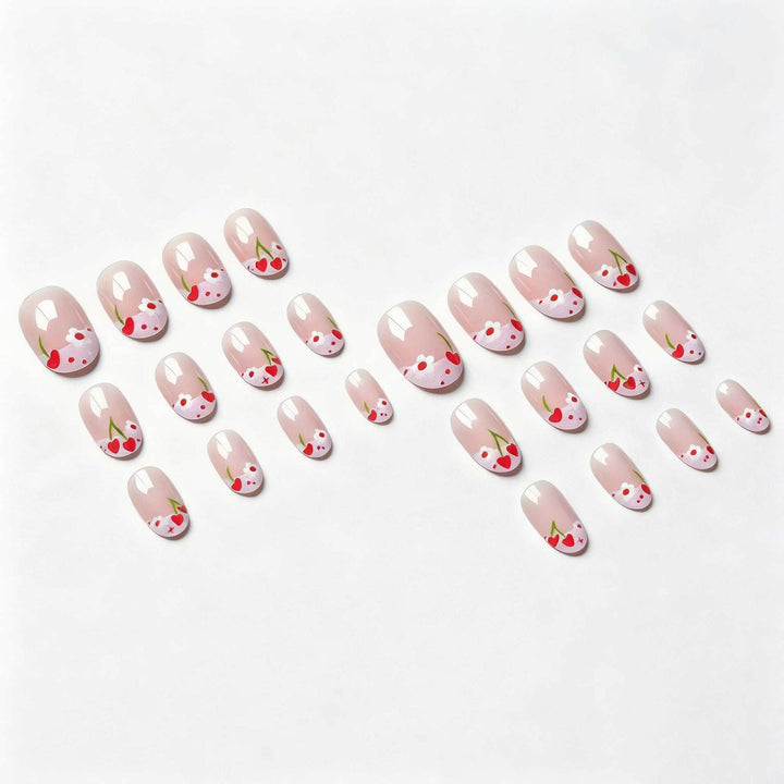Floral Accent Manicure Design