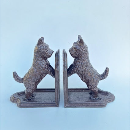 Decorative Cast Iron Dog Bookends