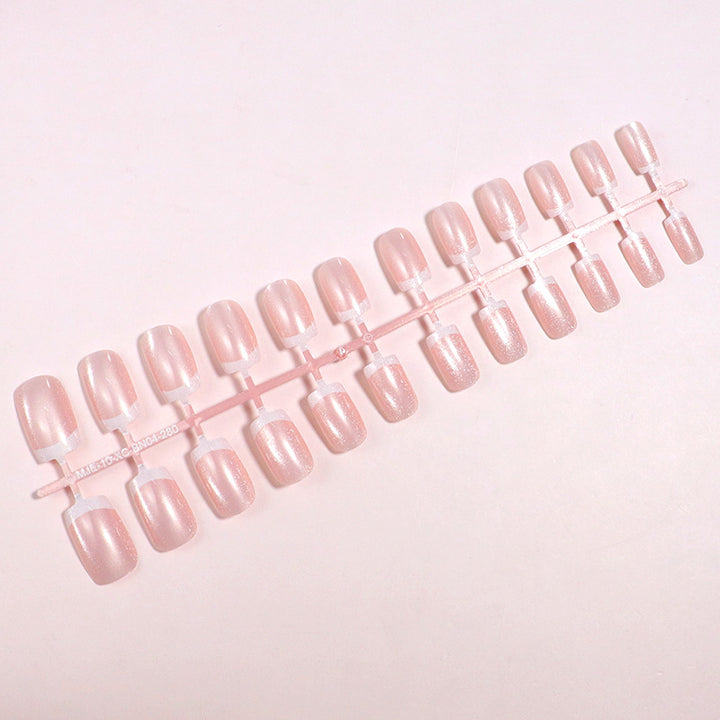 Premium Glossy French Tip Press-On Nails Kalsten
