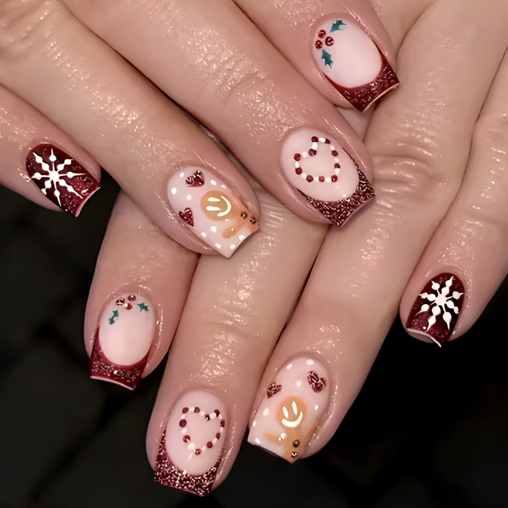 Decorative Holiday Press-On Nail Art Kalsten