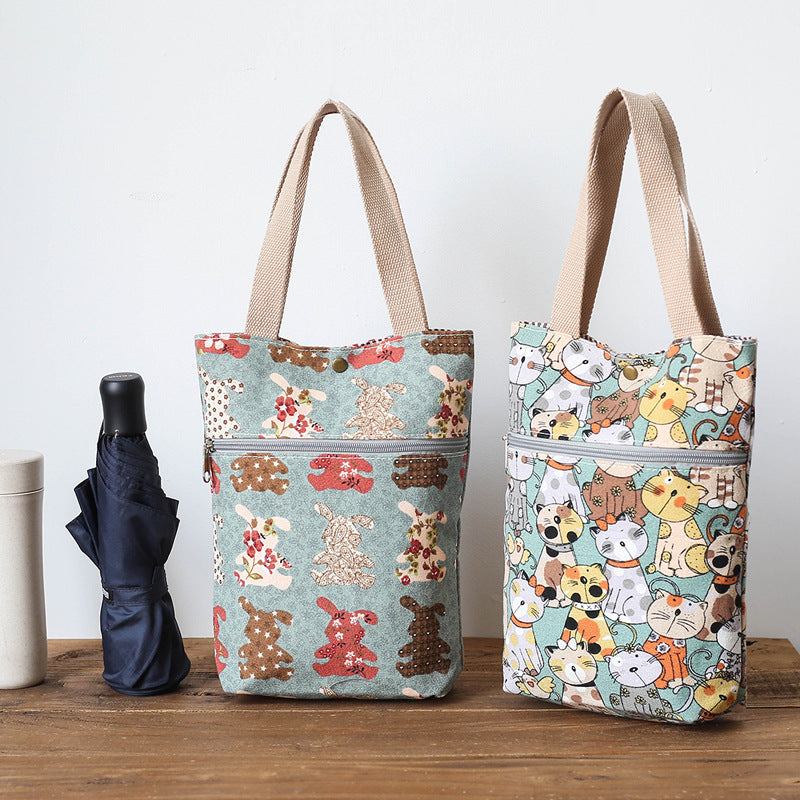 Stylish Cat-Themed Tote Bag Kalsten