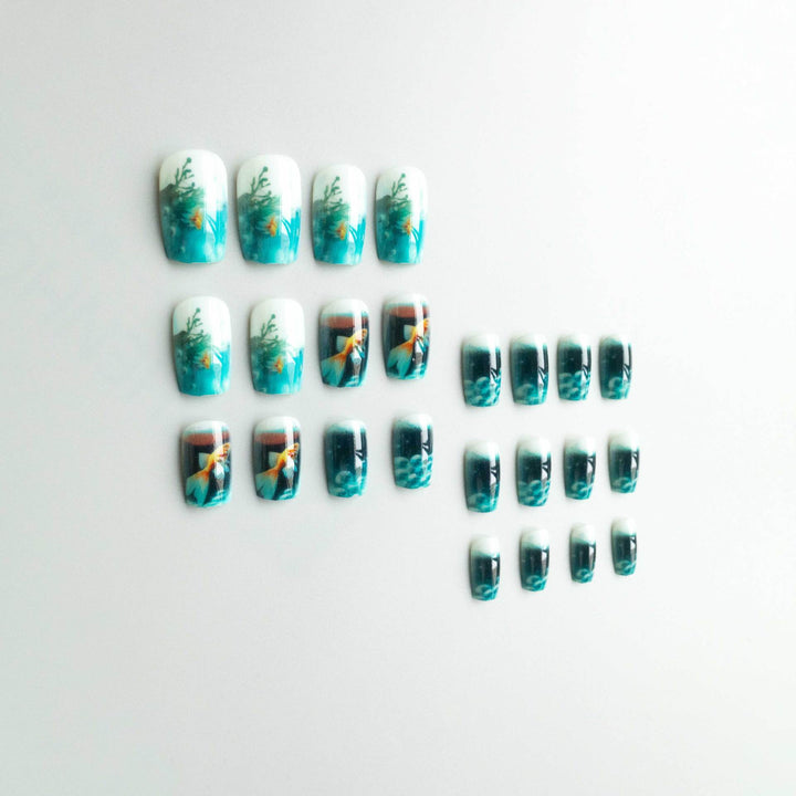 Artistic 3D Aquarium Nail Art Kit