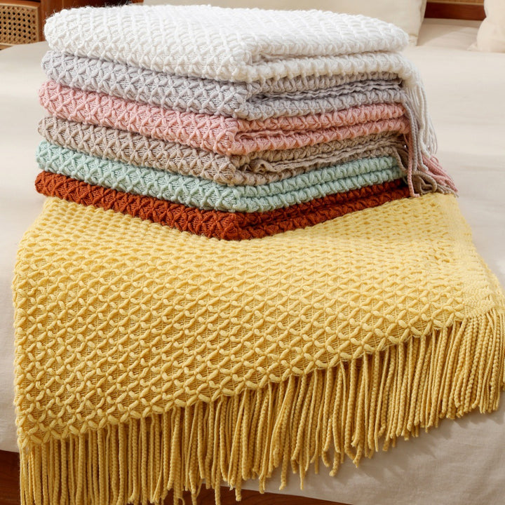 Decorative Woven Throw Blanket