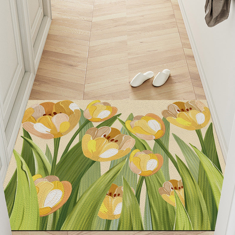 Floral Decorative Door Mat