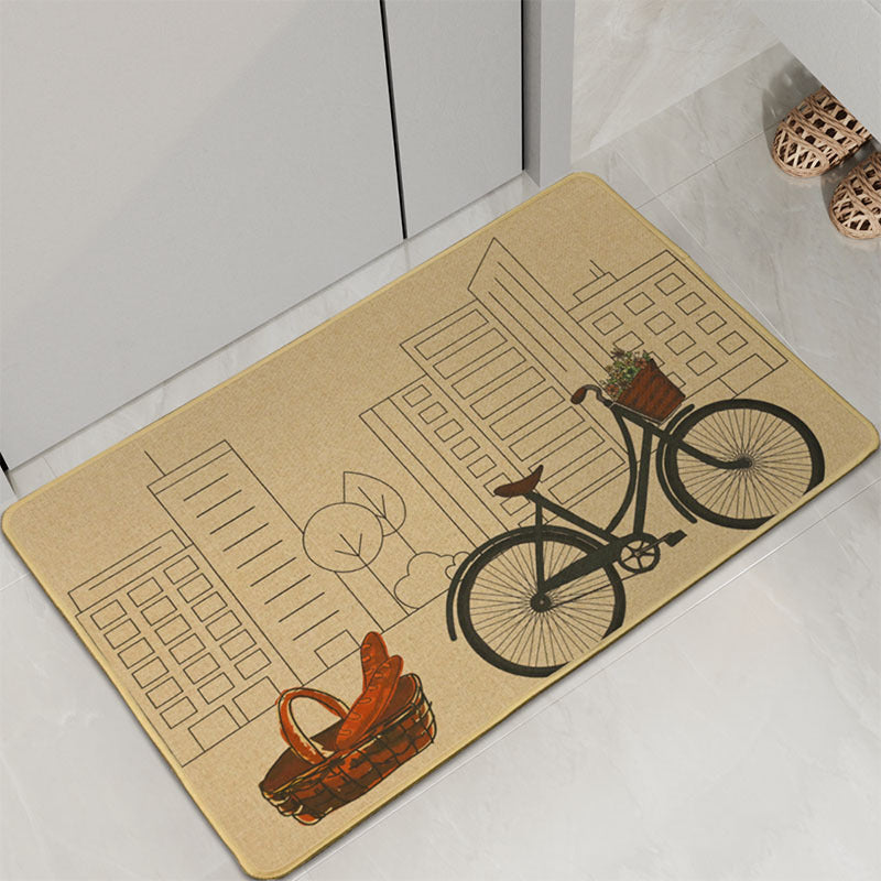 Decorative Cat-Themed Bath Mat Kalsten