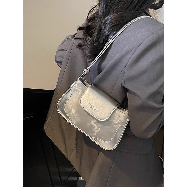 Sleek Metallic Crossbody Bag Kalsten