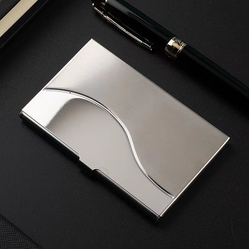 Elegant Stainless Steel Business Card Case