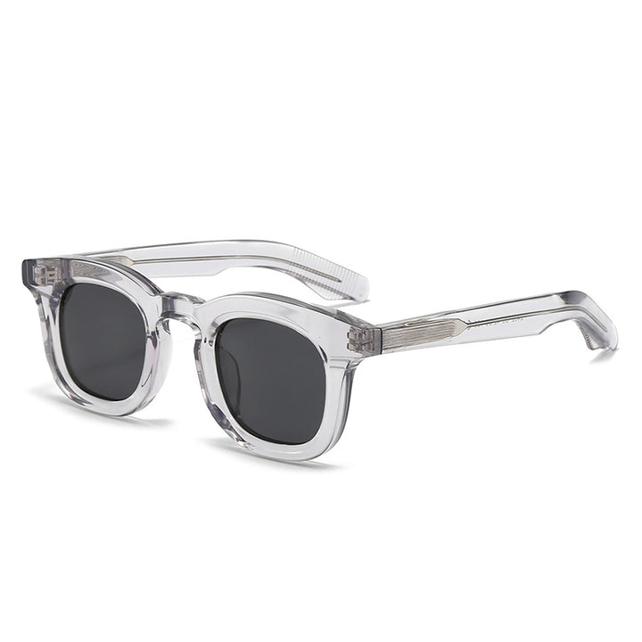 Women's trendy oversized sunglasses with transparent frame and polarized lenses Kalsten