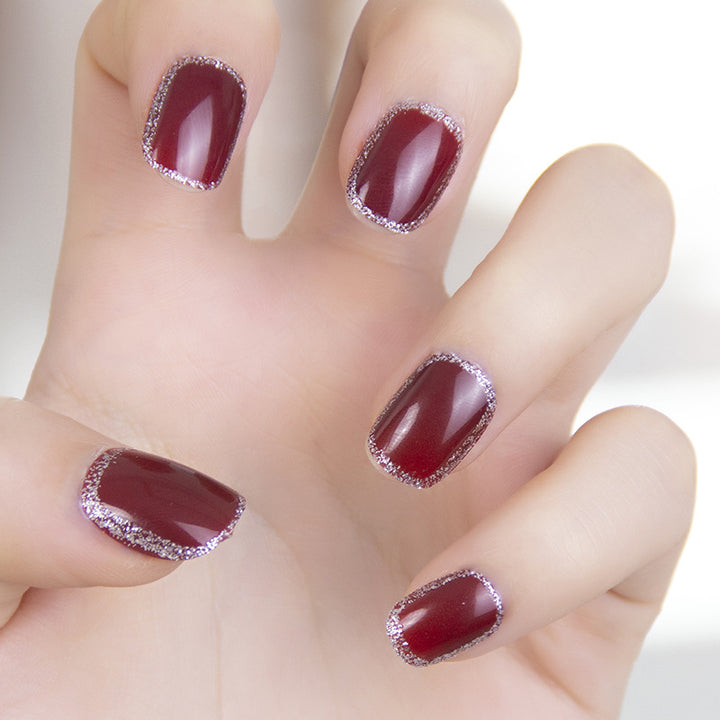 Elegant Nail Art with Gloss Finish Kalsten