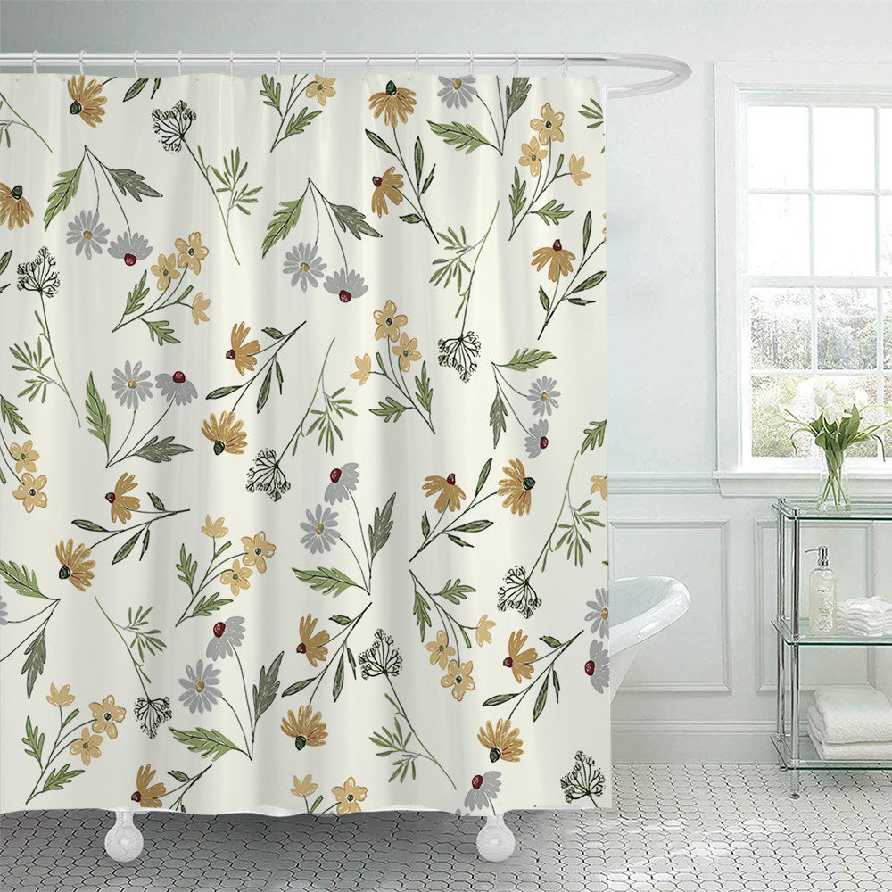 Floral Patterned Shower Curtain Kalsten 1784860161