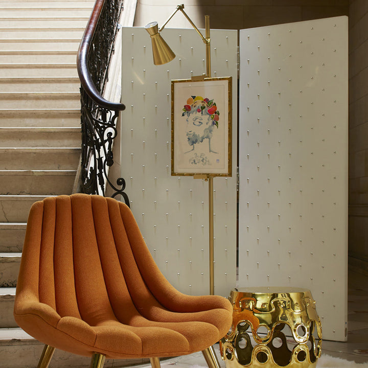 Adjustable Floor Lamp with Marble Base