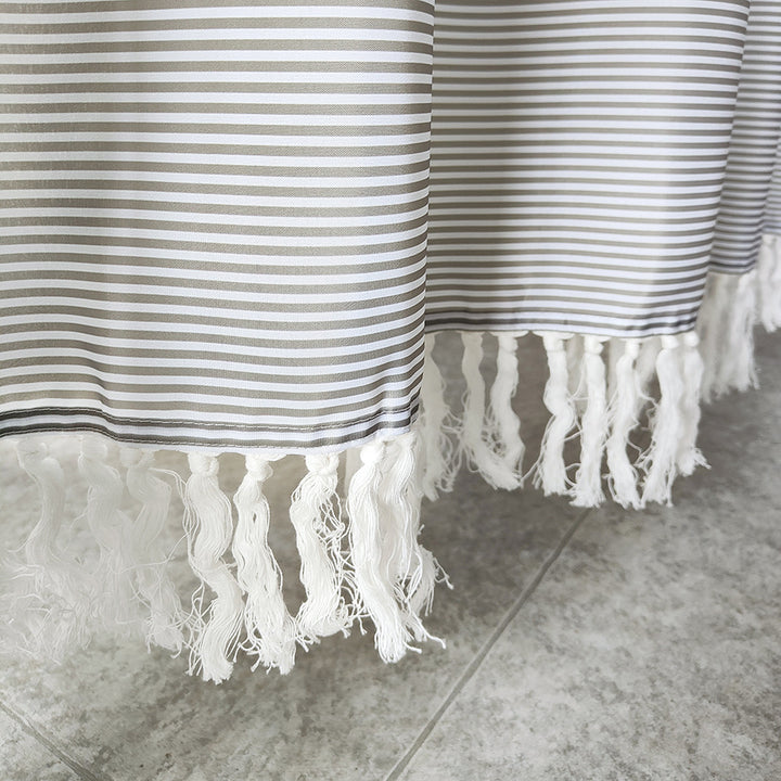 Striped Fabric Shower Curtain Kalsten