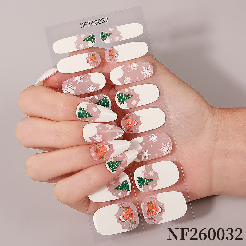 Festive Christmas Nail Art Wraps