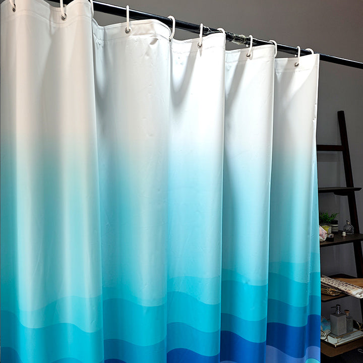 Ocean Wave Pattern Shower Curtain Kalsten