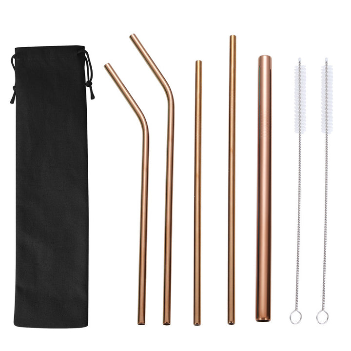 Stainless Steel Straw Set with Cleaning Brushes Kalsten