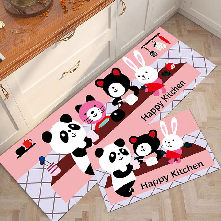 Cute Bear-Themed Kitchen Mat Kalsten