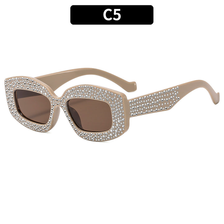 Decorative Rhinestone-Accented Sunglasses