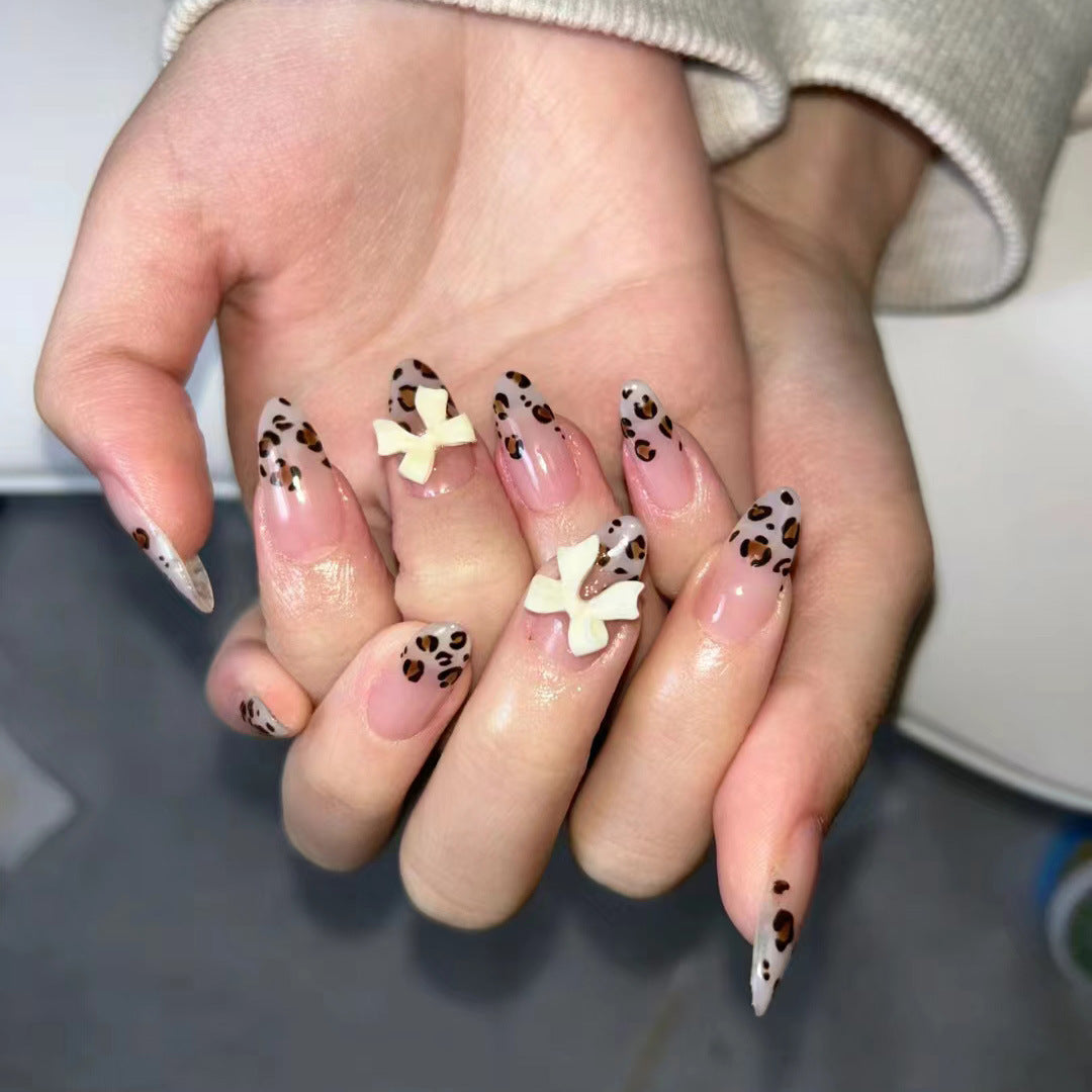 Trendy Leopard Print Nail Art Set