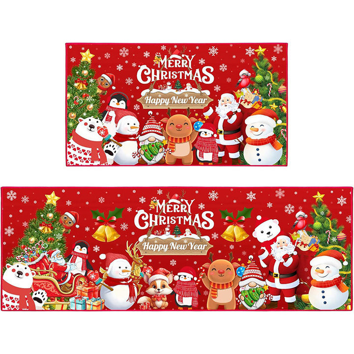 Festive Christmas Kitchen Mat Set Kalsten
