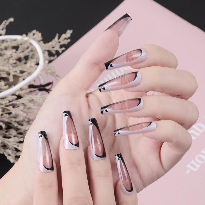 Elegant Stiletto Press-On Nails with Artistic Design Kalsten