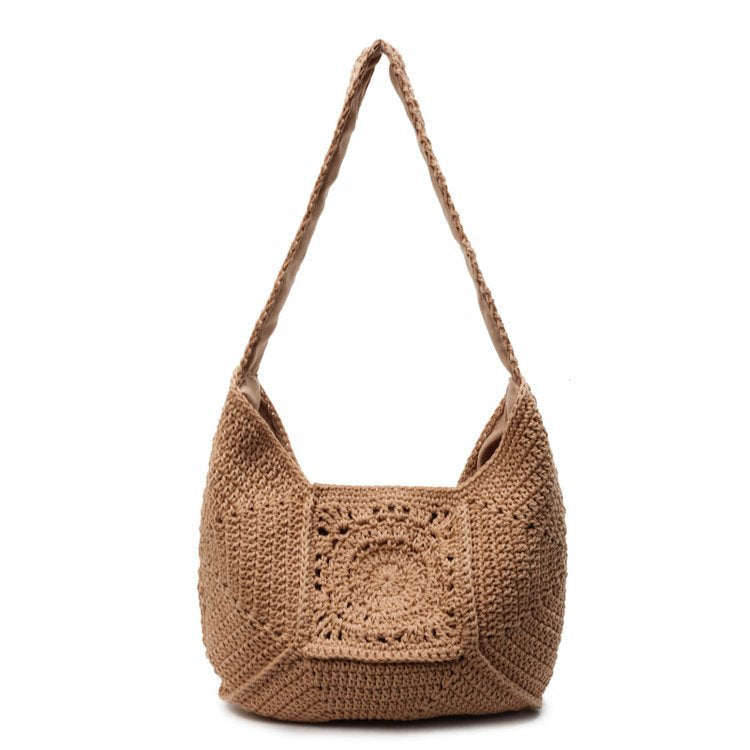 Macramé Shoulder Bag with Artistic Design Kalsten