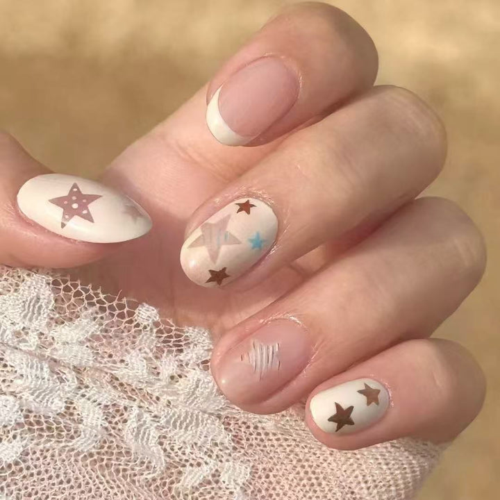 Whimsical Bunny-Themed Press-On Nail Art Set Kalsten
