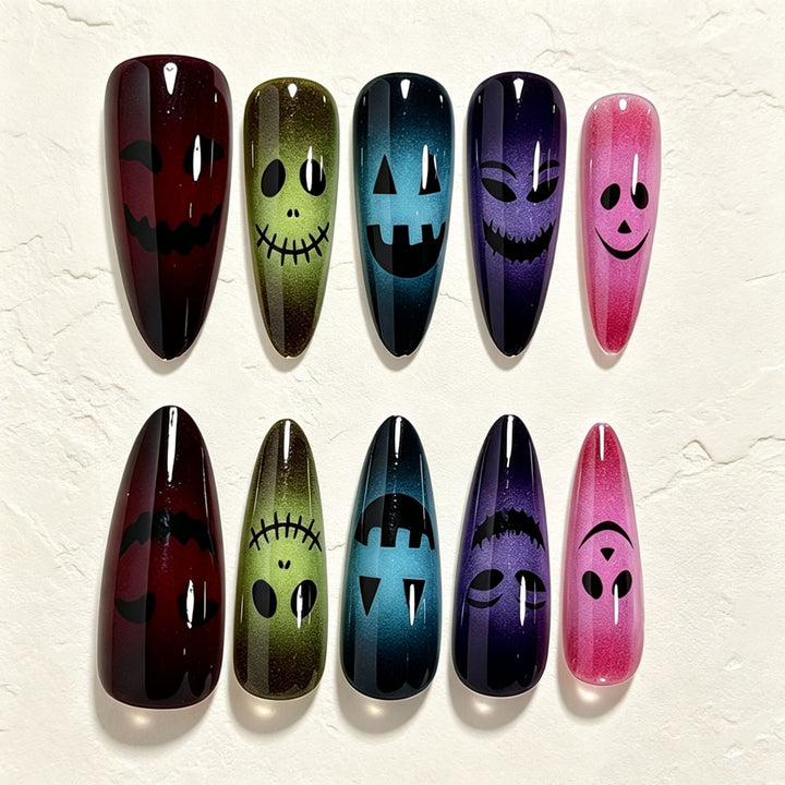 Halloween-Themed Glitter Nail Art Tips Kalsten