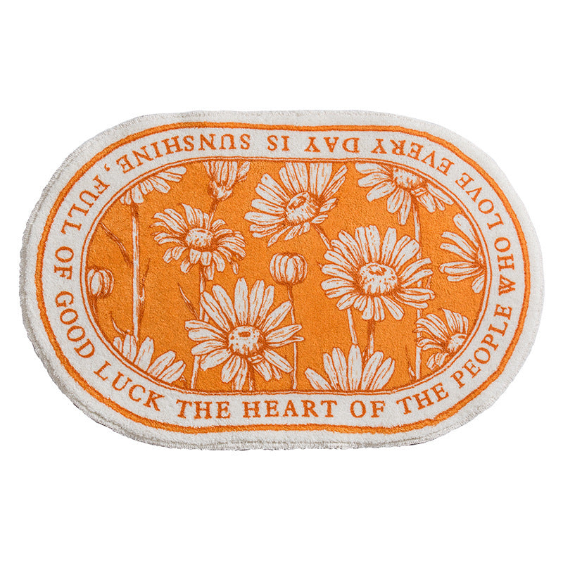 Floral Emblazoned Area Mat Kalsten
