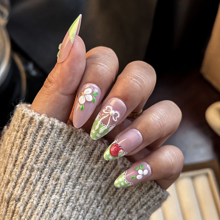 Artistic Floral Press-On Nail Art Collection Kalsten