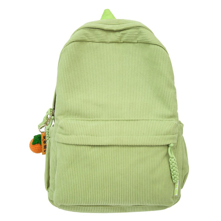 Textured Corduroy Laptop Backpack Kalsten