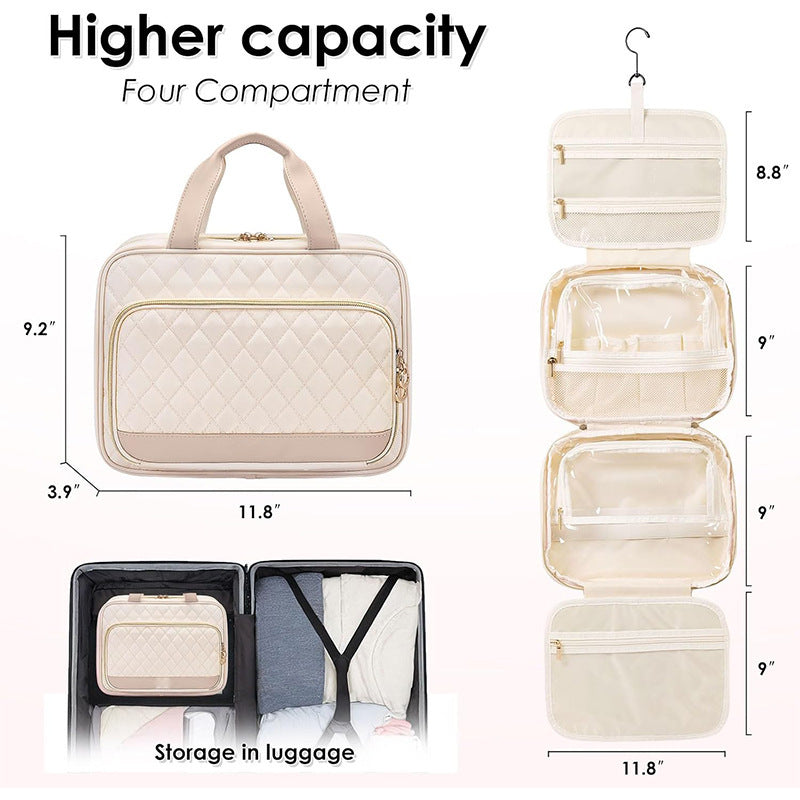 Padded Cosmetic Organizer Bag with Structured Exterior Kalsten