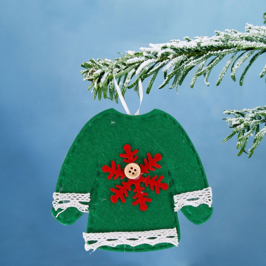 Decorative Christmas tree ornaments in reindeer shape