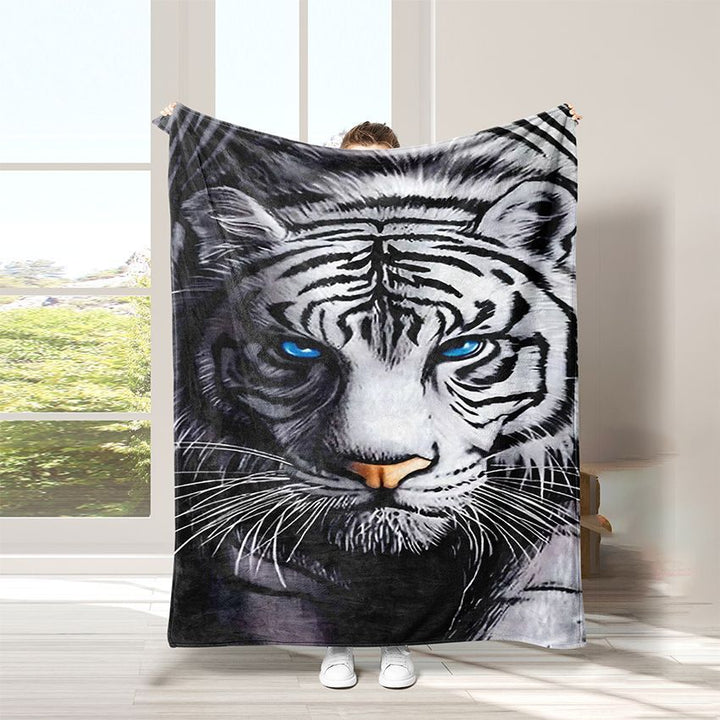 Tiger-Themed Soft Plush Throw Blanket