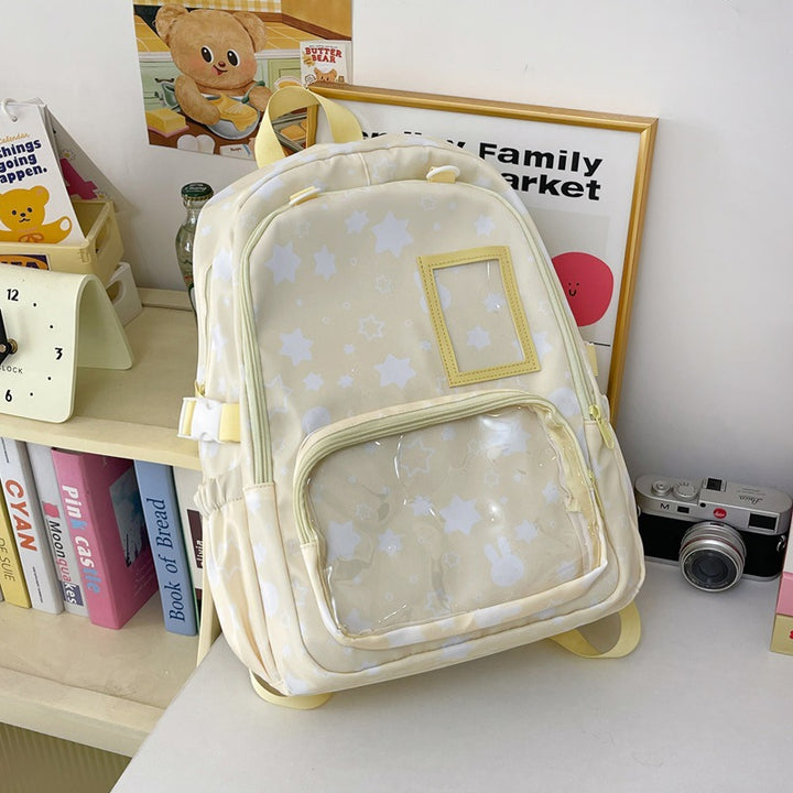 Whimsical Star-Print School Backpack Kalsten