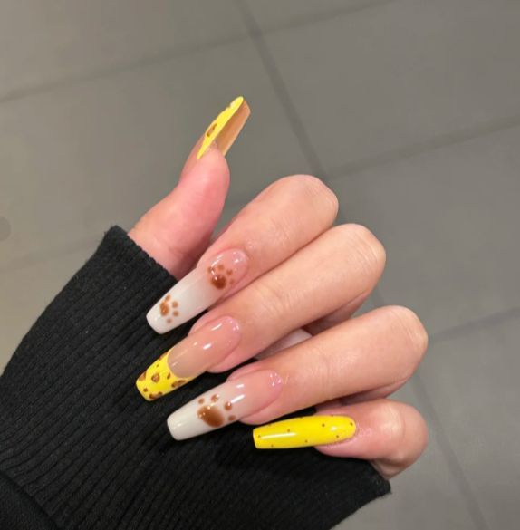 Artistic Heart Pattern Nail Art Extensions Kalsten