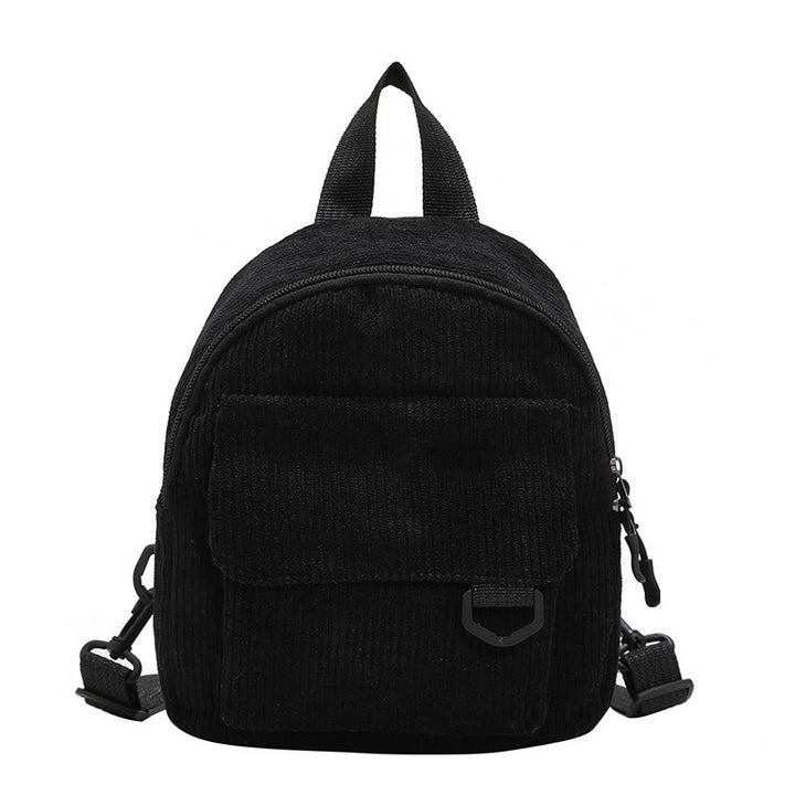 Corduroy Textured Mini Backpack Kalsten