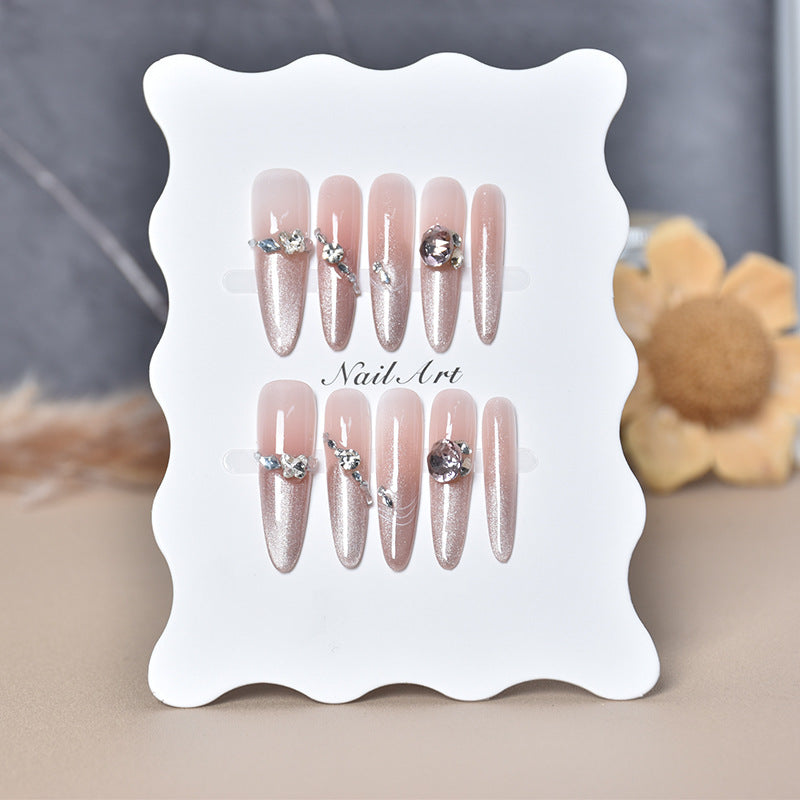 Luxury Rhinestone-Embellished Stiletto Press-On Nails Kalsten