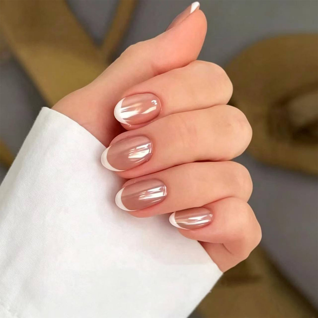 Elegant French Tip Nail Art Set Kalsten