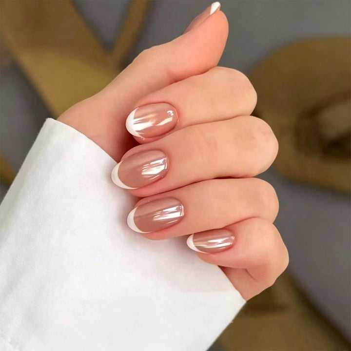 Elegant French Tip Nail Art Set Kalsten